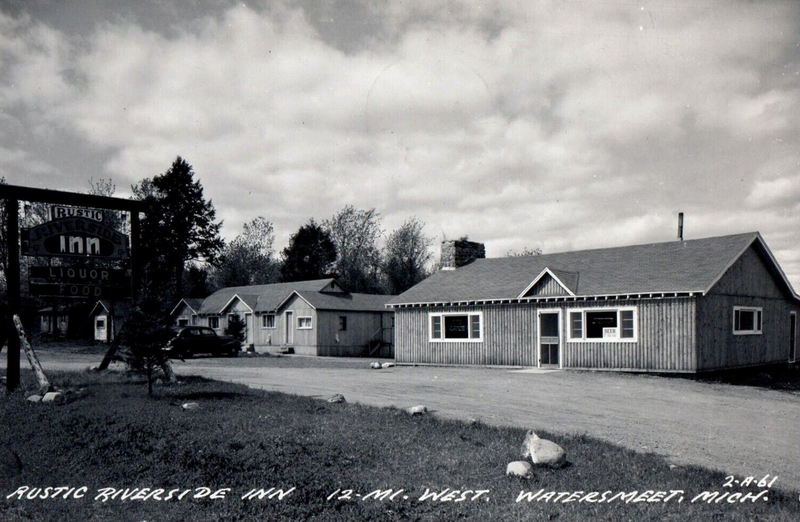 Rustic Riverside Inn - Vintage Postcard (newer photo)